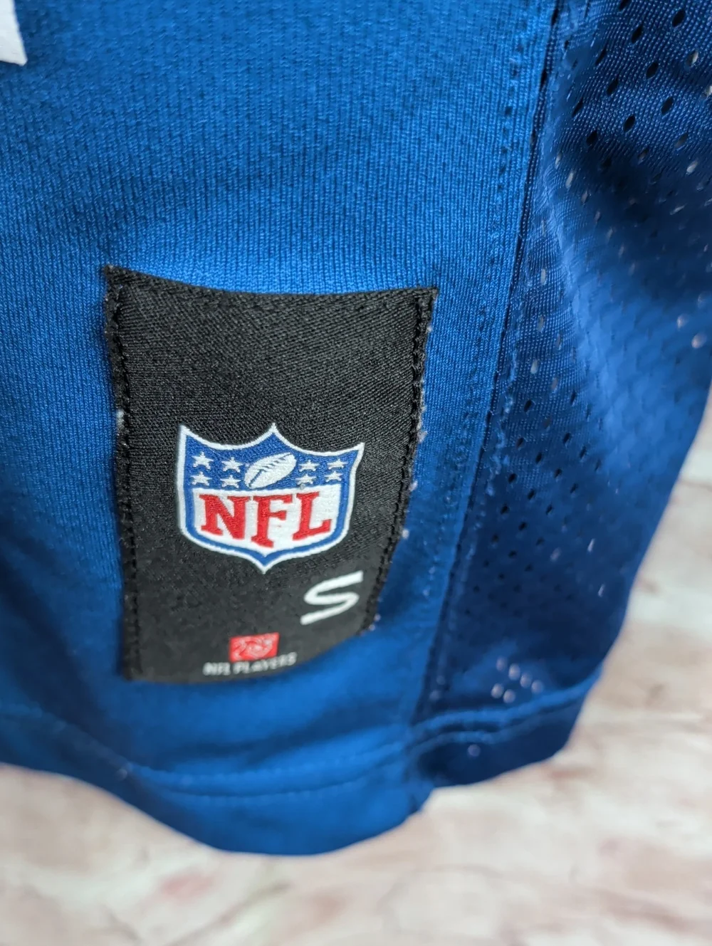 Andrew Luck #12 INDIANAPOLIS COLTS NFL Team Apparel Blue Jersey YOUTH Size Small